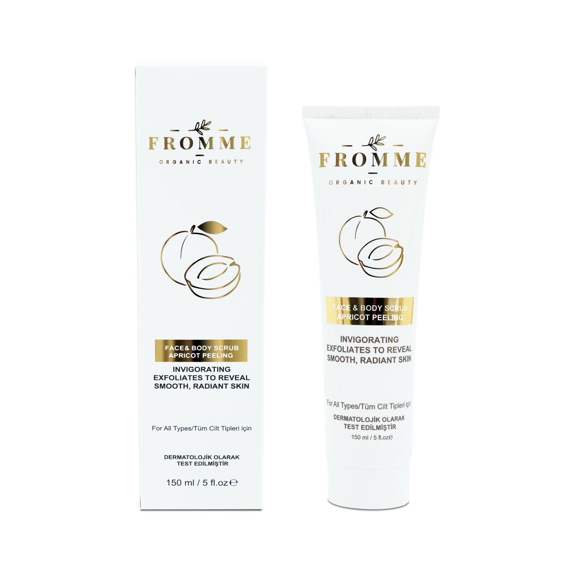 FROMME FACE BODY SCRUB  APRICOT PEELING 150 ML 1ADET