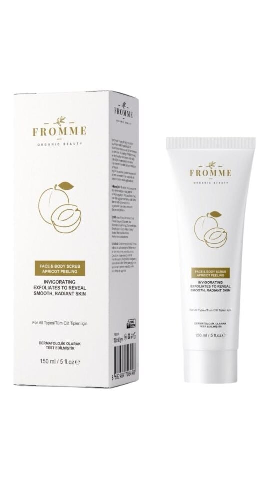 FROMME FACE BODY SCRUB  APRICOT PEELING 150 ML 1ADET