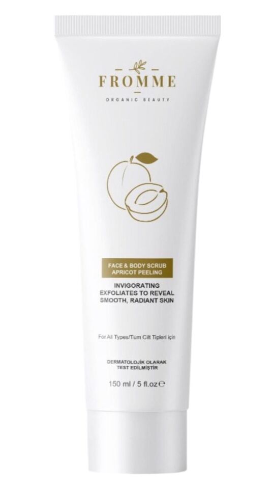 FROMME FACE BODY SCRUB  APRICOT PEELING 150 ML 3 ADET