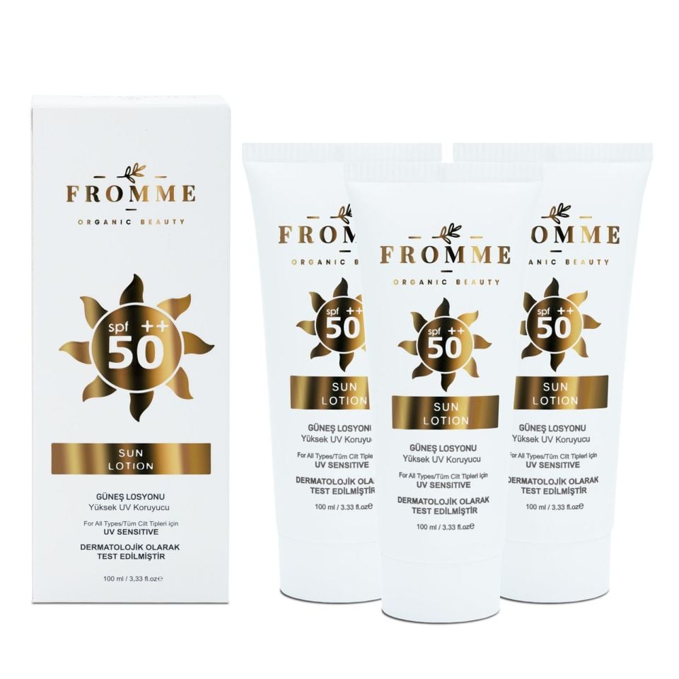 FROMMEGÜNEŞ LOSYONU SUN LOTION 100 ML 3 Adet