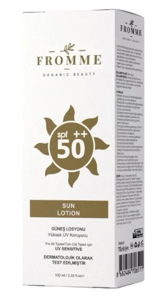 FROMMEGÜNEŞ LOSYONU SUN LOTION 100 ML 3 Adet