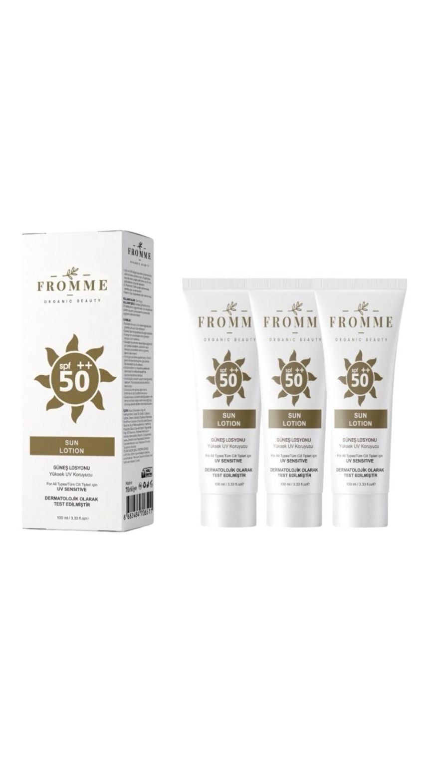 FROMMEGÜNEŞ LOSYONU SUN LOTION 100 ML 3 Adet